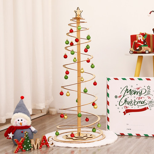 创意木质圣诞树送装饰挂件