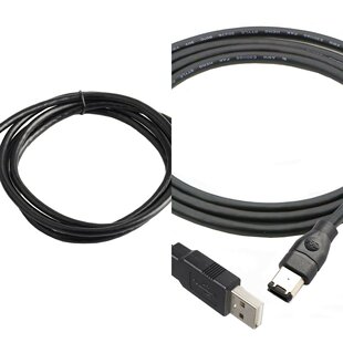 标准铜线IEEE400 1394 Firewire USB AM转6P线USB转1394声卡连接