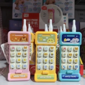 卡通儿童仿真电话机音乐手机玩具早教益智故事机婴儿宝宝0 6岁