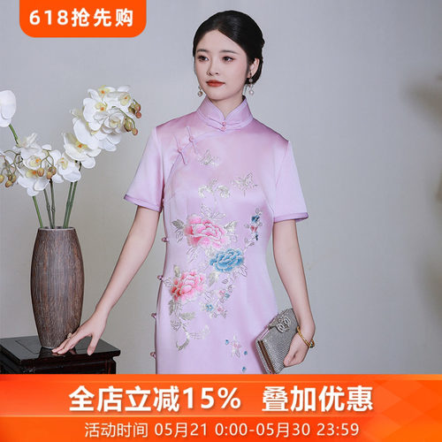 桑蚕丝重工奢华高端手工苏绣女