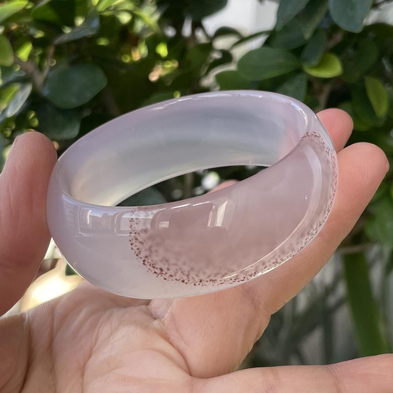 白玉髓手镯玉石民族风