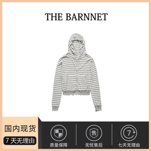 连帽外套女 现货 THE BARNNET韩国东大门早秋显瘦八奶针织衫