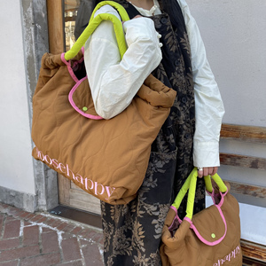 HURIDOM 2023新款女包秋冬云朵包羽绒棉服托特包斜挎包大容量休闲