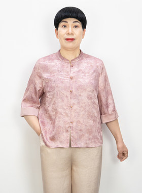 时尚妈妈套装夏装两件套国风休闲