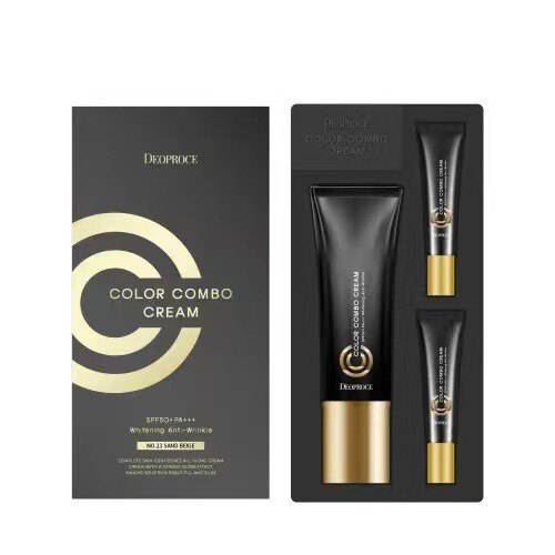 韩国Deoproce黛芙丝彩色COMBO CC霜40g 5g*2 变色CC霜套装化妆品