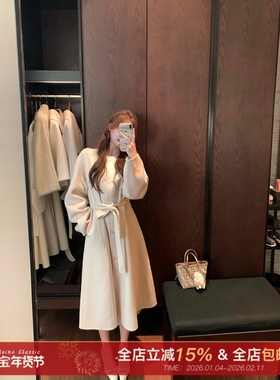 许许然Madeleine【苏黎冬季】100%澳洲羊毛女士厚双面毛呢外套