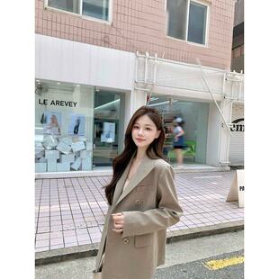 现货 许许然Madeleine【暮秋晚风】休闲西装外套裙裤两件套套装女