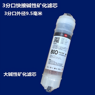 3分口一体碱性矿化滤芯净水器纯水机直饮机商用机过滤器快接耗材