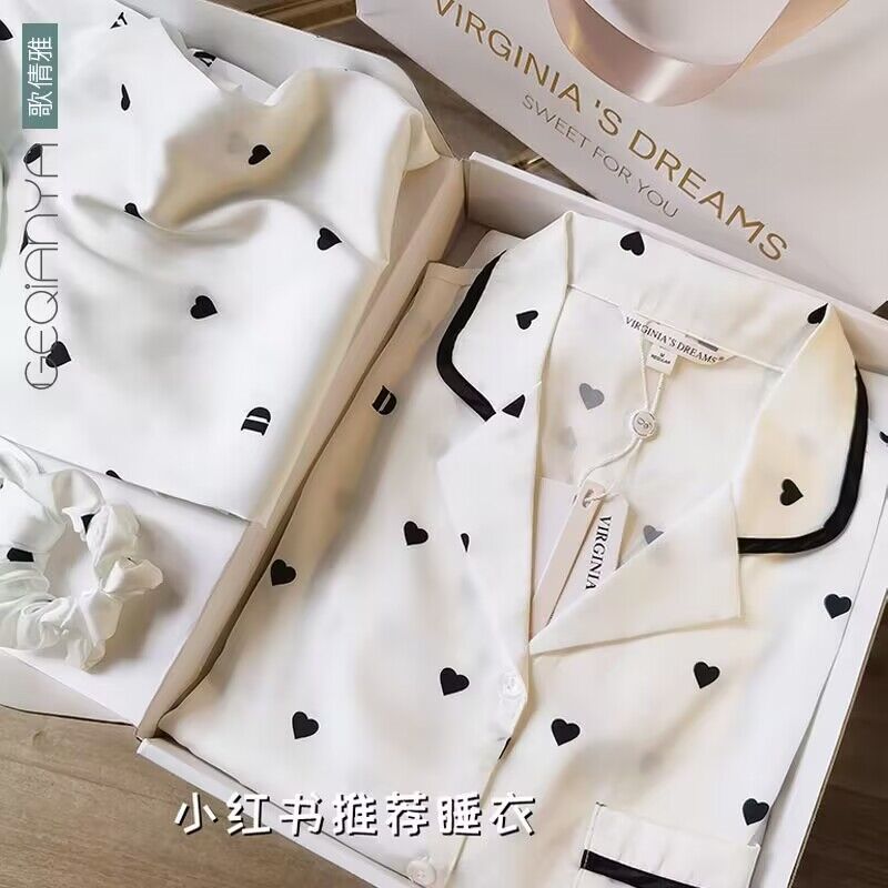 学生女冰丝性感家居服可外穿