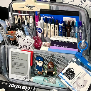 日本kokuyo国誉HACO多功能笔袋实用文具盒大容量多层收纳可变型