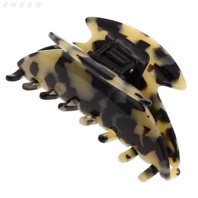 现货章小蕙法国醋酸玳瑁色发夹