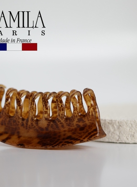 进口现货/章小蕙Camila Paris法国法式盘发大抓夹复古印花色10cm