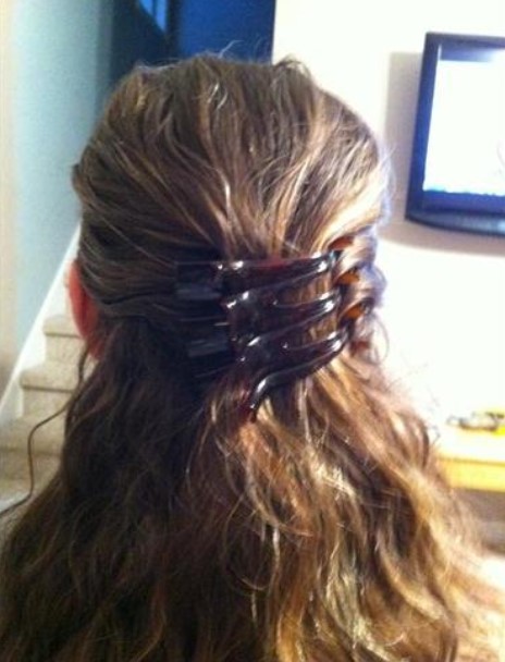 直邮法国玳瑁色长齿流行时尚抓夹