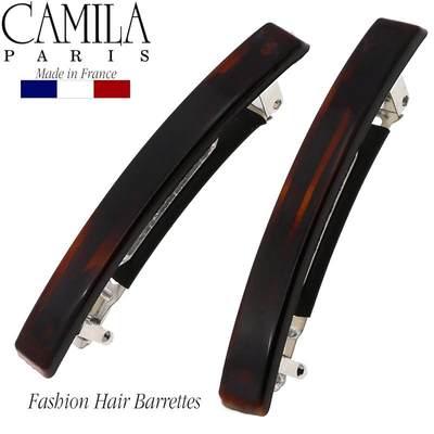 法国章小蕙Camila Paris/卡蜜拉一字发夹弹簧夹马尾夹6.4cm气质
