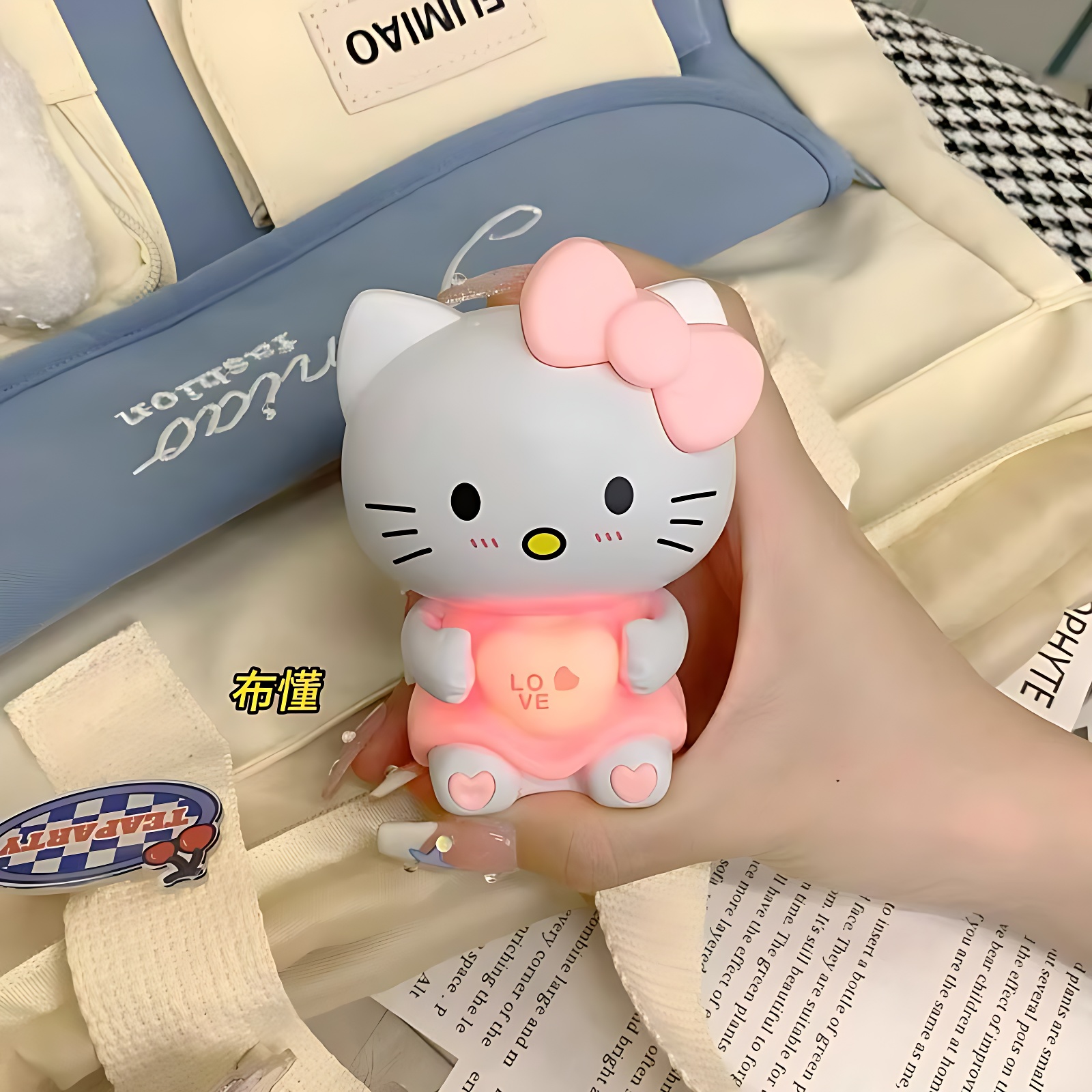 比心KT猫会说iloveyou爱心发光玩具创意送女朋友情人节礼物kt猫