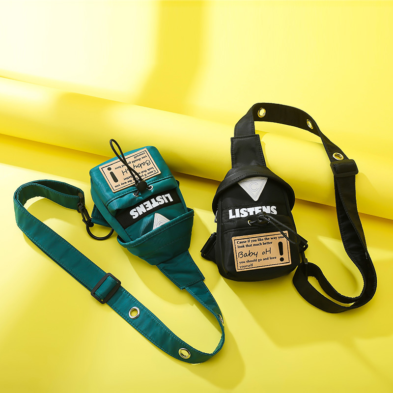 帅气ins运动儿童胸包男孩斜跨包