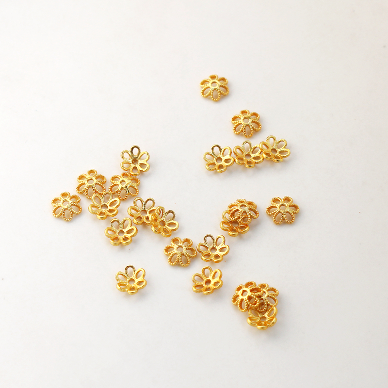 18k包金保色5mm帽托蕾丝diy手链