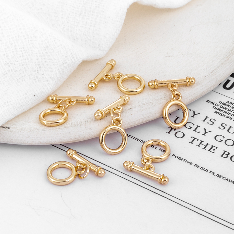 14K保色扣8mm手工diy饰品配件