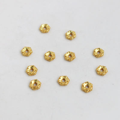 18k包金保色花片6mm手链