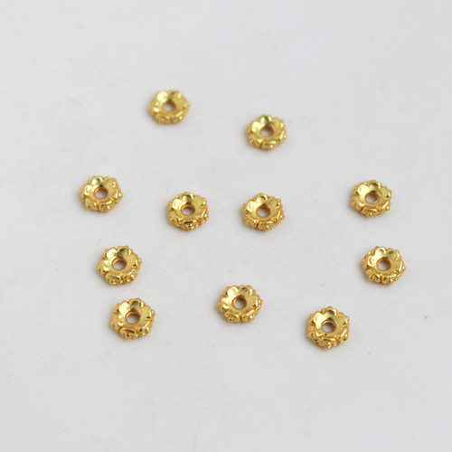 18k包金保色花片6mm手链