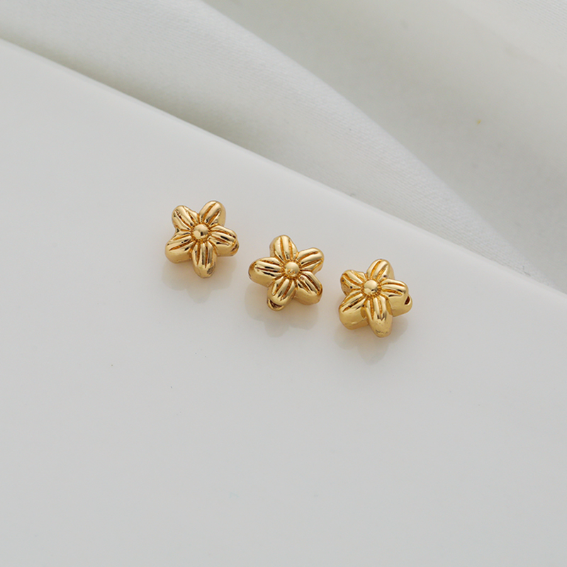 diy包金项链手工配饰散珠