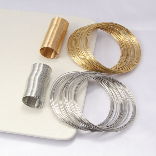 diydiy无镍记忆钢线手串白k