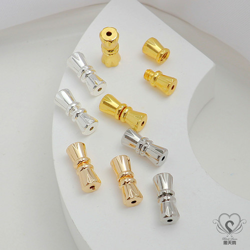 鹅姐铜镀金18K保色螺丝链接扣