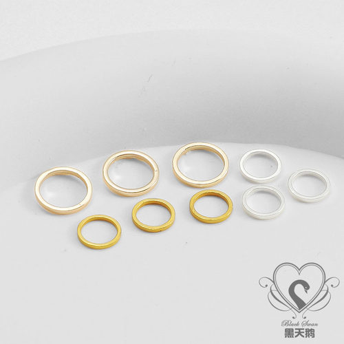 diy14k包金保色链接片闭口圈