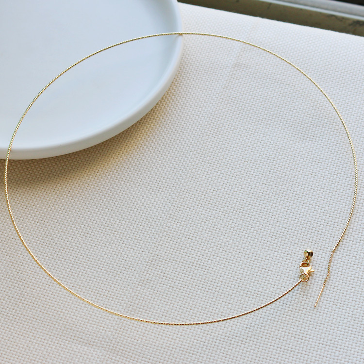 14k包金保色万能批花针式伸缩项圈手工diy项链环配件自制颈圈饰品,饰品/流行首饰/时尚饰品新,其他DIY饰品配件,淘宝优惠券,粉丝福利购,淘宝优惠卷