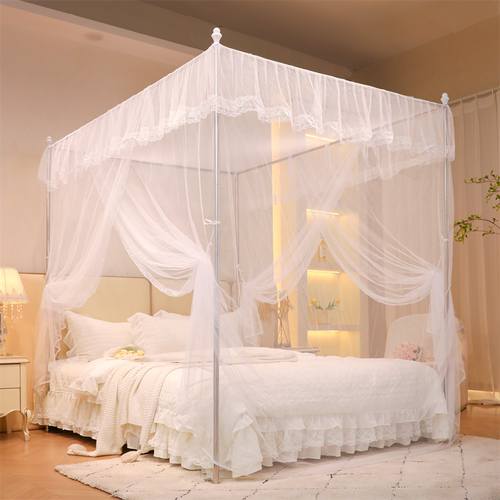 双开门加密柔软蚊帐加粗不锈钢