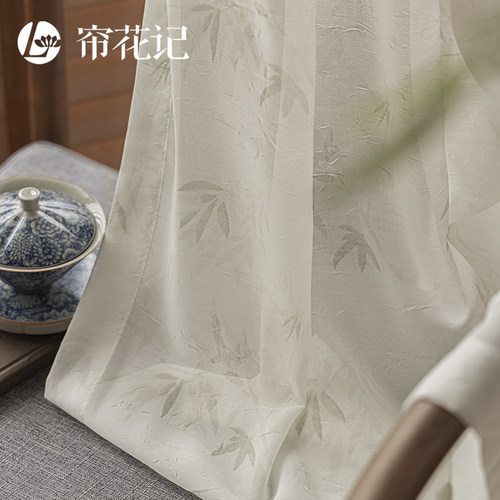 帘花记中式国风竹韵窗纱细腻飘逸