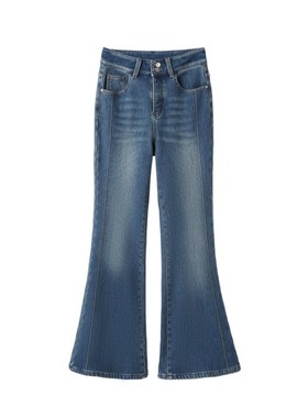 【UUS-玉米专享】加绒-弹力微喇牛仔裤