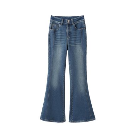 【UUS-玉米专享】加绒-弹力微喇牛仔裤