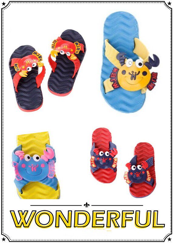 Chaussons enfants pour été - semelle plastique - Ref 1016624 Image 1