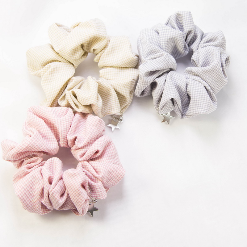 小小号发圈星星吊坠千鸟格