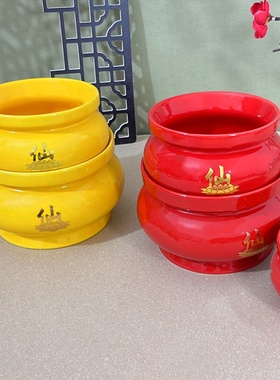 供佛陶瓷仙家香炉家用室内上香炉碗佛前香熏炉寺庙佛具烧香插香炉