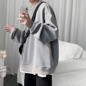 21年春季男女假2件休闲卫衣DS-B293-G020加绒,男士长款t恤怎么搭配图片图片