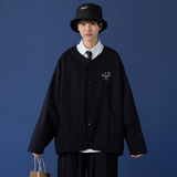 2021年秋季新款款创意圆领刺绣休闲夹克外套DS-B293-Y763-P70，男装夹克，电商A306