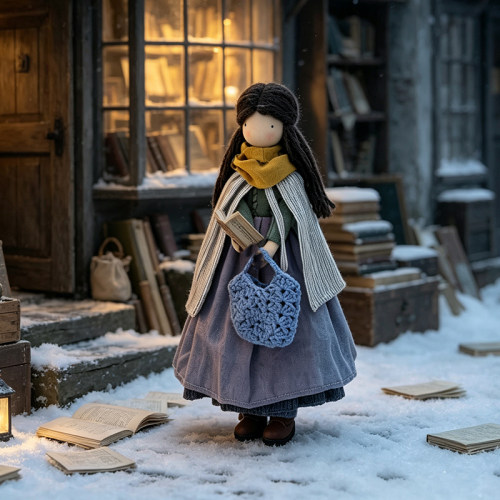 小妇人梅格手工布艺玩偶32cm