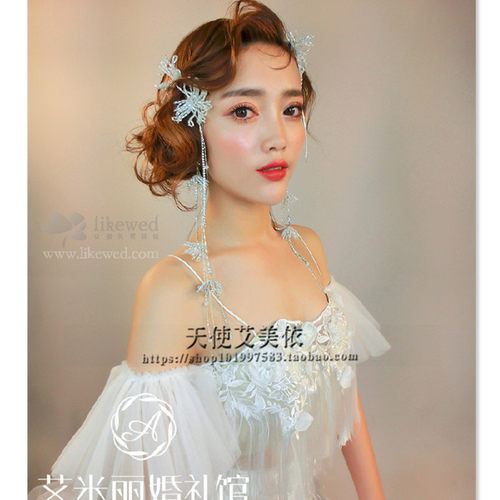 配件胖mm遮手臂结婚一字肩礼服