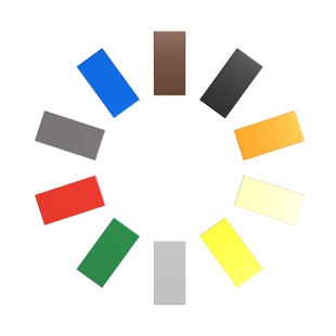 100块 MOC国产小颗粒积木零件 兼容乐高 3069 平面1x2