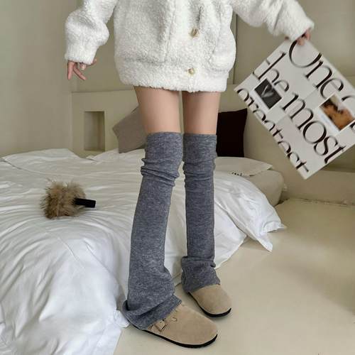 y2k辣妹腿套miu系喇叭袜套