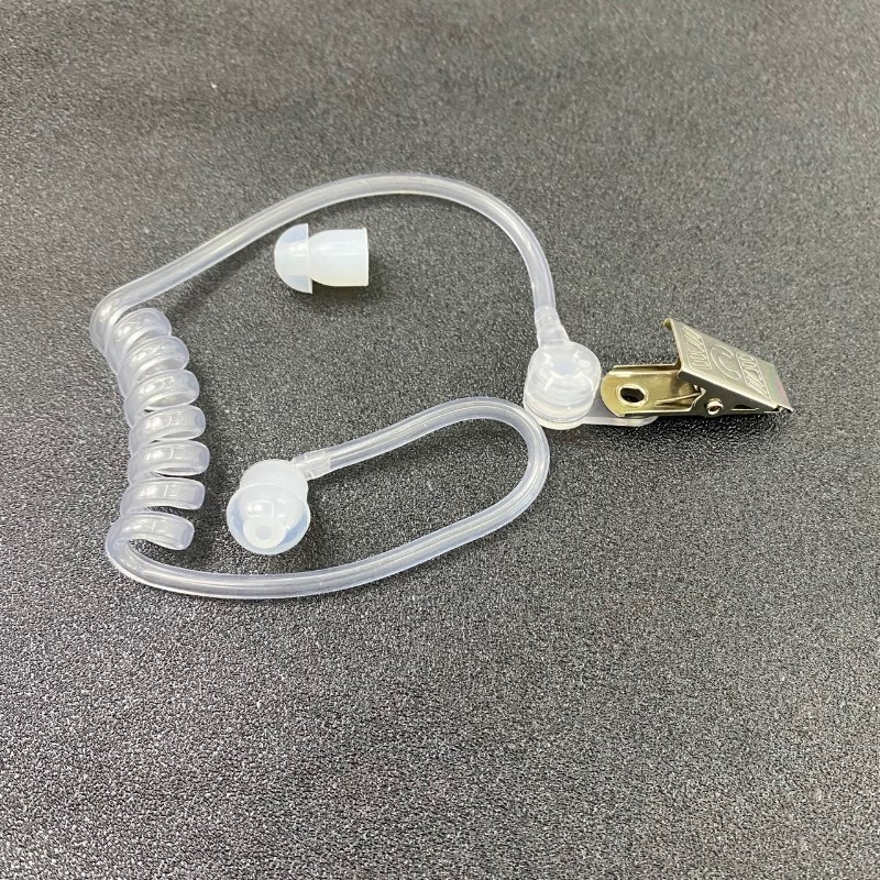 对讲机真空空气导管耳机配件 可拆卸白色单导管 无辐射环保