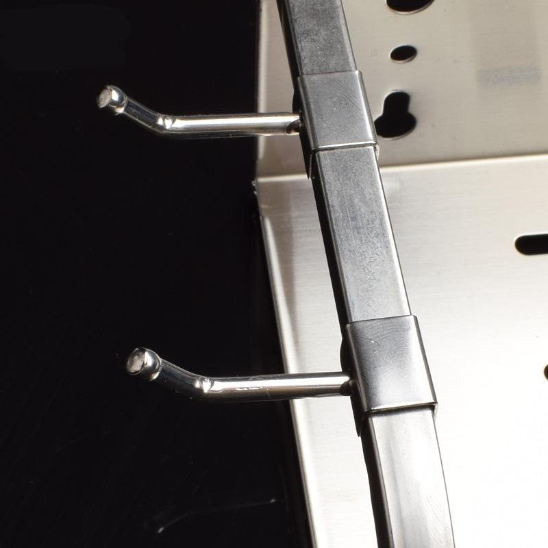 厨房不锈钢挂钩1cm方管置物架卡