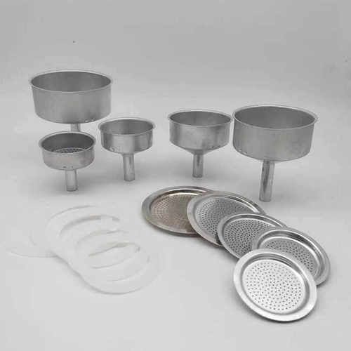 摩卡壶粉槽咖啡壶过滤网粉碗铝制