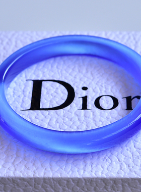 韩版正品细天蓝猫眼石手镯时尚水晶镯饰品女猫眼效应明显天然新款