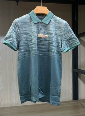 金利来商务男装T恤衫夏季纯棉修身短袖MTS21611154-75