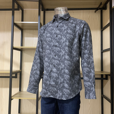 金利来男装休闲上衣纯棉面料长袖