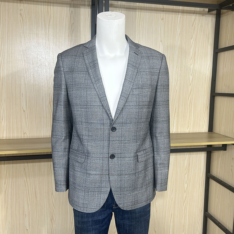 【1折促销】金利来男装西装秋冬季含羊毛修身外套MZT21261730-58
