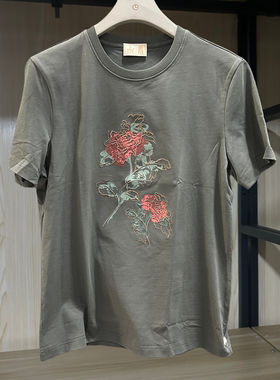 金利来男装T恤夏季纯棉圆领常规短袖MTS23311104-58